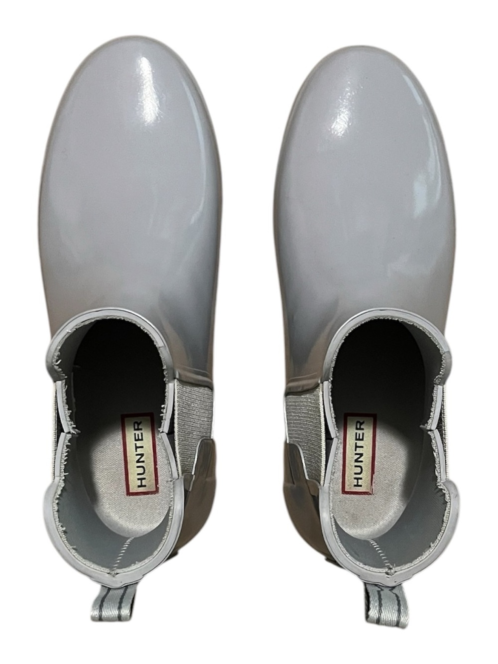 Hunter Light Gray Chelsea Boots Size 10 rain outdoors - Picture 5 of 10